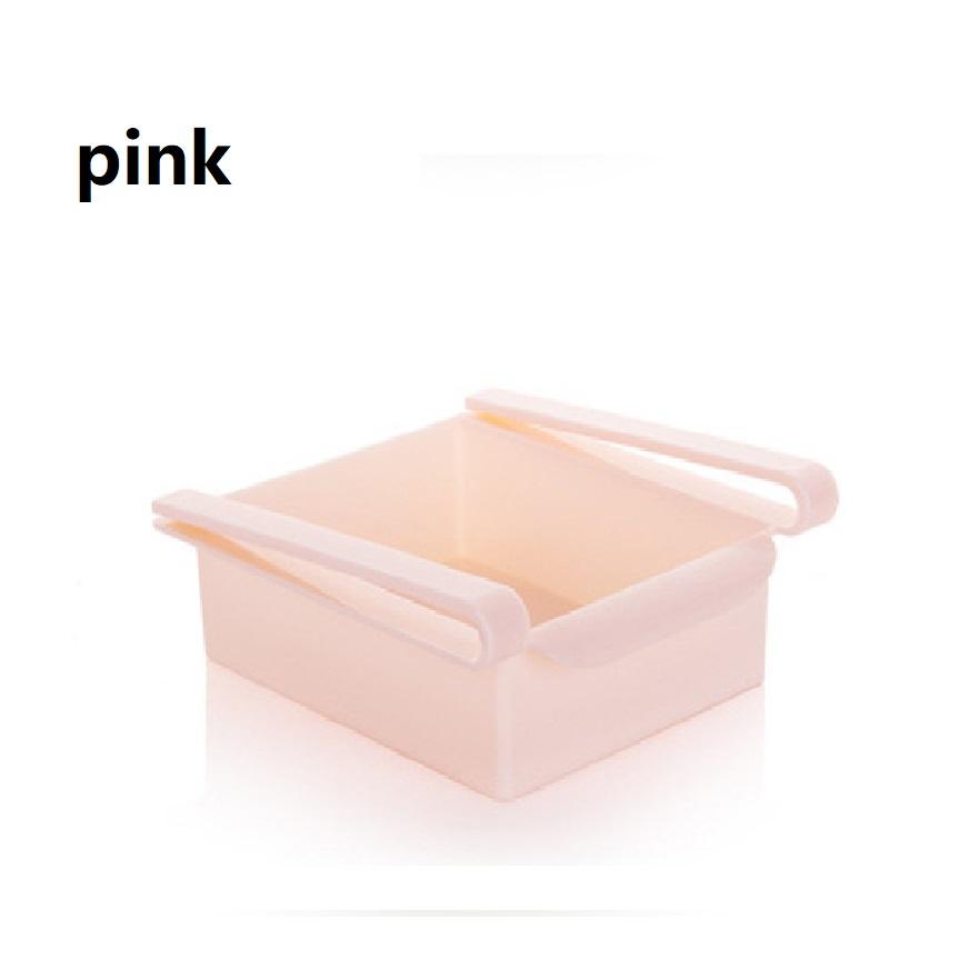 2Pcs Durable ABS Storage Rack Sliding Kitchen Refrigerator Fridge Shelf Holder Storage Box Home Supplies