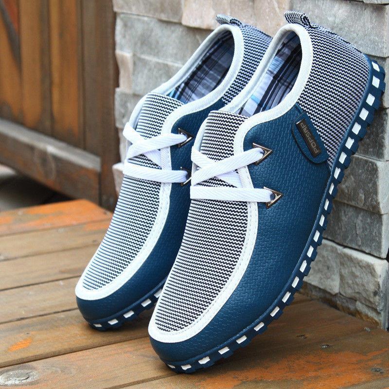 Stylish Men's Casual Canvas Shoes With Breathable Design And Versatile Fit