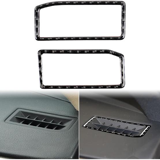 Schutzaufkleber Seitenverkleidung Mittelkonsole 2 Stück Premium-Aufkleber Echte Kohlefaser-Zubehör Kompatibel mit Lexus IS250 2014 2015/IS200t