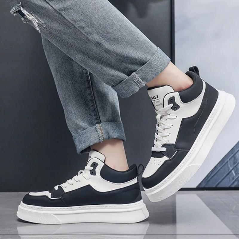 Модные повседневные высокие кроссовки для мужчин на осень-зиму — фото 4