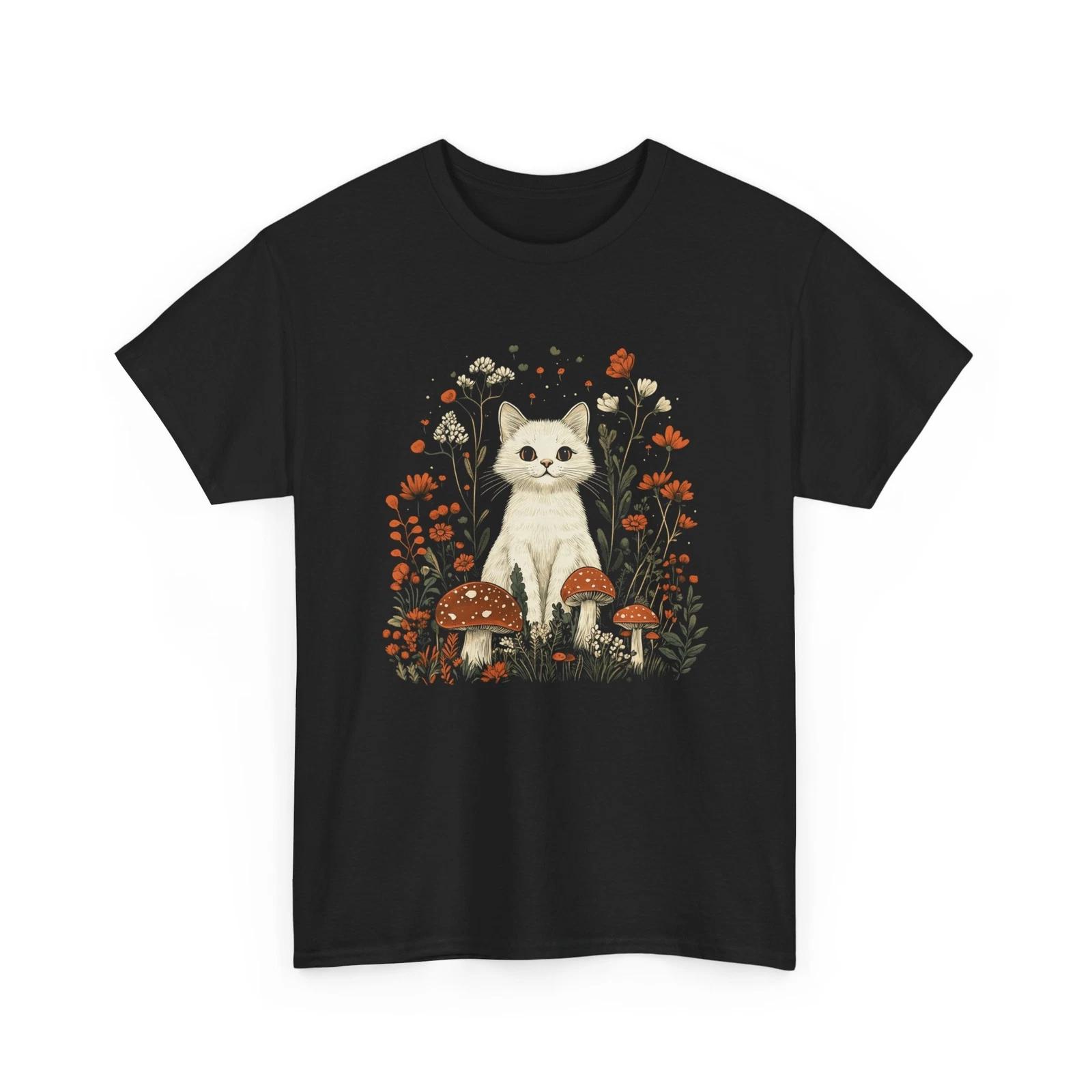 

Cat Lover T-Shirt for Men & Women – Funny & Cute Graphic Cat Print L