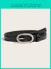 Womens Fashion Pu Leather Belt With Alloy Buckle For Casual And Office Wear