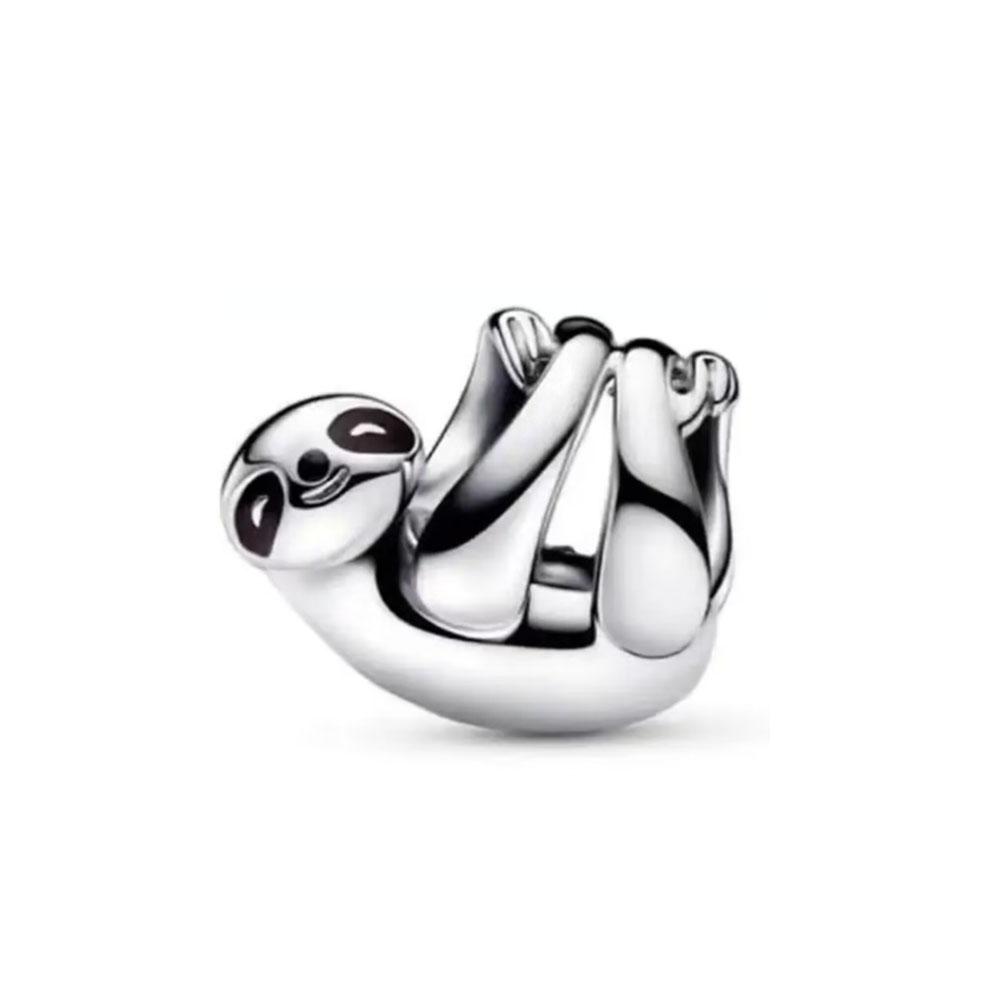 925 Silver Monkey, Elephant Beads, Dog and Cat Pendant Suitable for European Original Bracelet DIY Accessories Exquisite Jewelry