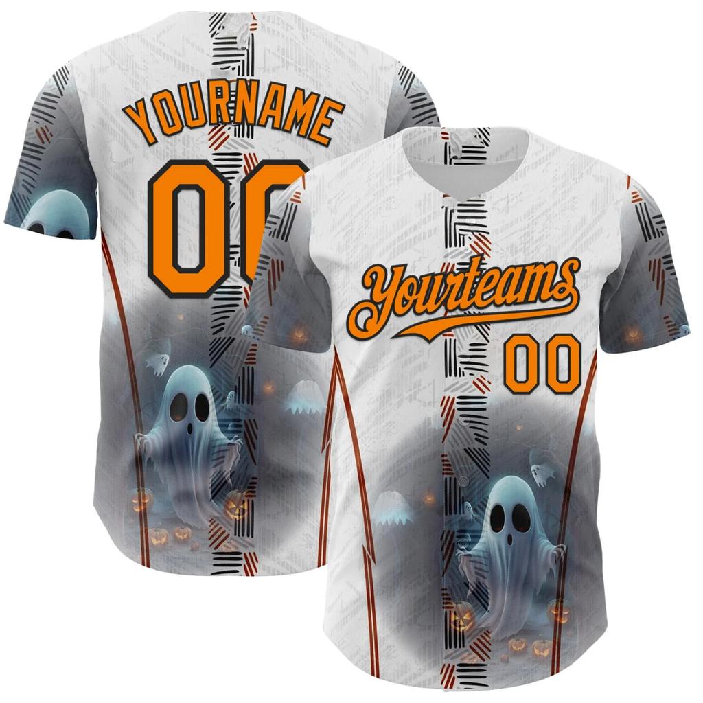 Custom Baseball for Halloween, Unisex Sports Top for Men and Women