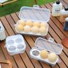 Sturdy PP Eggs Protectors Travel Organizers for Hiking Kitchen Use Sealed Freshing Clear Case