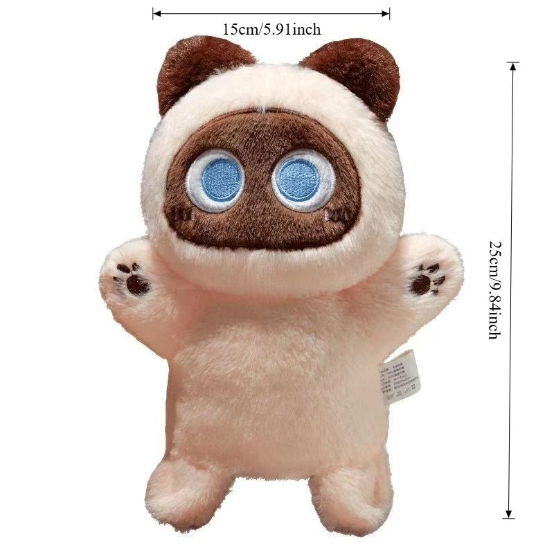 Cute Cat Hand Puppet Plushed Doll Soft Kitty Educational Baby Toys Simulator Animal Soft Stuffed Toys Anime Puppet for Friends
