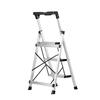 VEVOR 3 Step Ladder, Folding Step Stool with Wide Anti-Slip Pedal and Comfort Handgrip, 150 Kg Capacity Portable Aluminum Stepladder