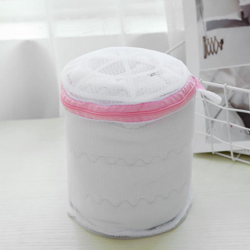 Foldable White Underwire Lingerie Wash Bag and Underwear Storage Basket