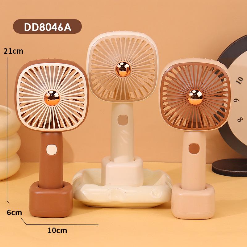 

USB Rechargeable Capybara Fan: Portable Desktop & Handheld for Dorm, Office, Student Color Note