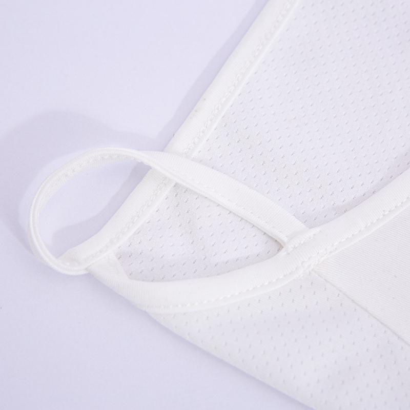 Outdoor Cycling Bandana Mesh Face Cover Half Mask Hang-Ear Ice Silk Neck Gaiter Cool Tube Scarf Sport Running Hiking