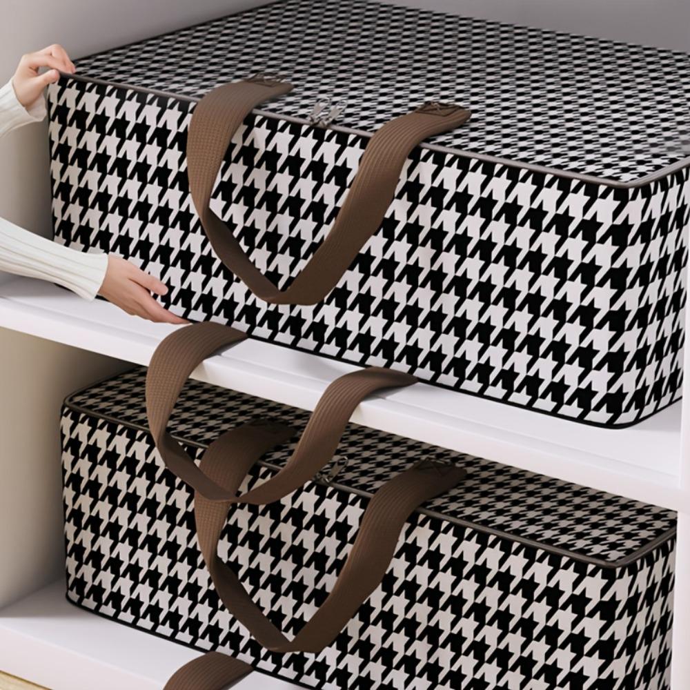Heavy-Duty Foldable Storage Box - Under-Bed Organizer with Space-Portable Clothes & Bedding Storage Bin for Home, Dorm, Travel - Dustproof Fabric Bin