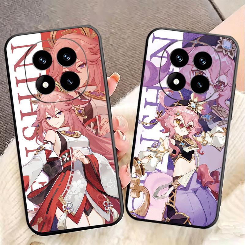 Genshin Impact Anime Soft Phone Case for Xiaomi Redmi Note 12 13 14 15 Pro Plus 11 12S 11S 11T 10 4G Black Cover Back Shell