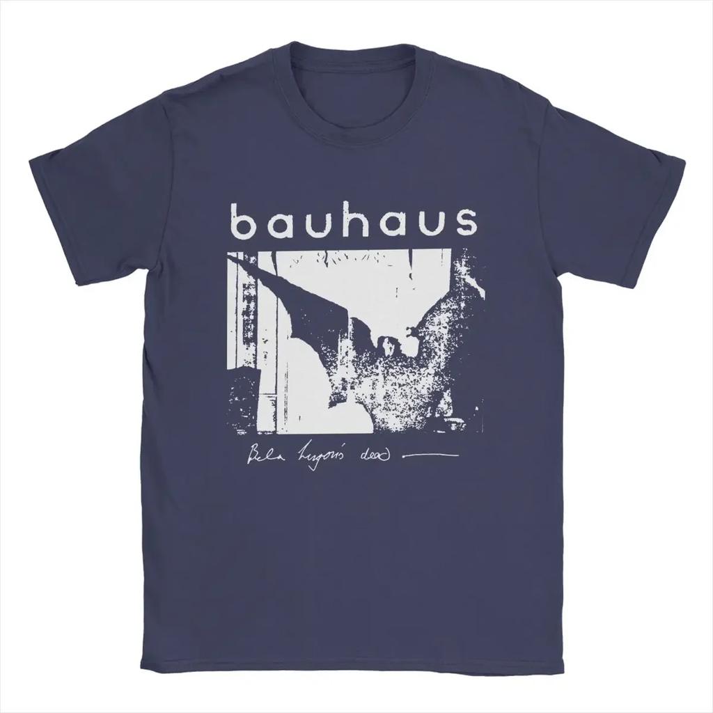 2024 Summer Bauhaus Bat Wings Bela Lugosis Dead T Shirt Men Cotton Amazing Clothing Crew Neck Tee Shirt Short Sleeve Tops Adult