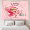 Straw-berry Sweet Moment Quick-Dry Tapestry Hanging for Bedroom,Livingroom, Playroom,Decor Art Room Wall Tapestry Holiday and Birthday Gifts