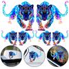 For Scooter Fuel Tank Front Fairing Vinyl Decals Car Window Decoration Colorful Leopard Decorative Sticker Waterproof 2pcs