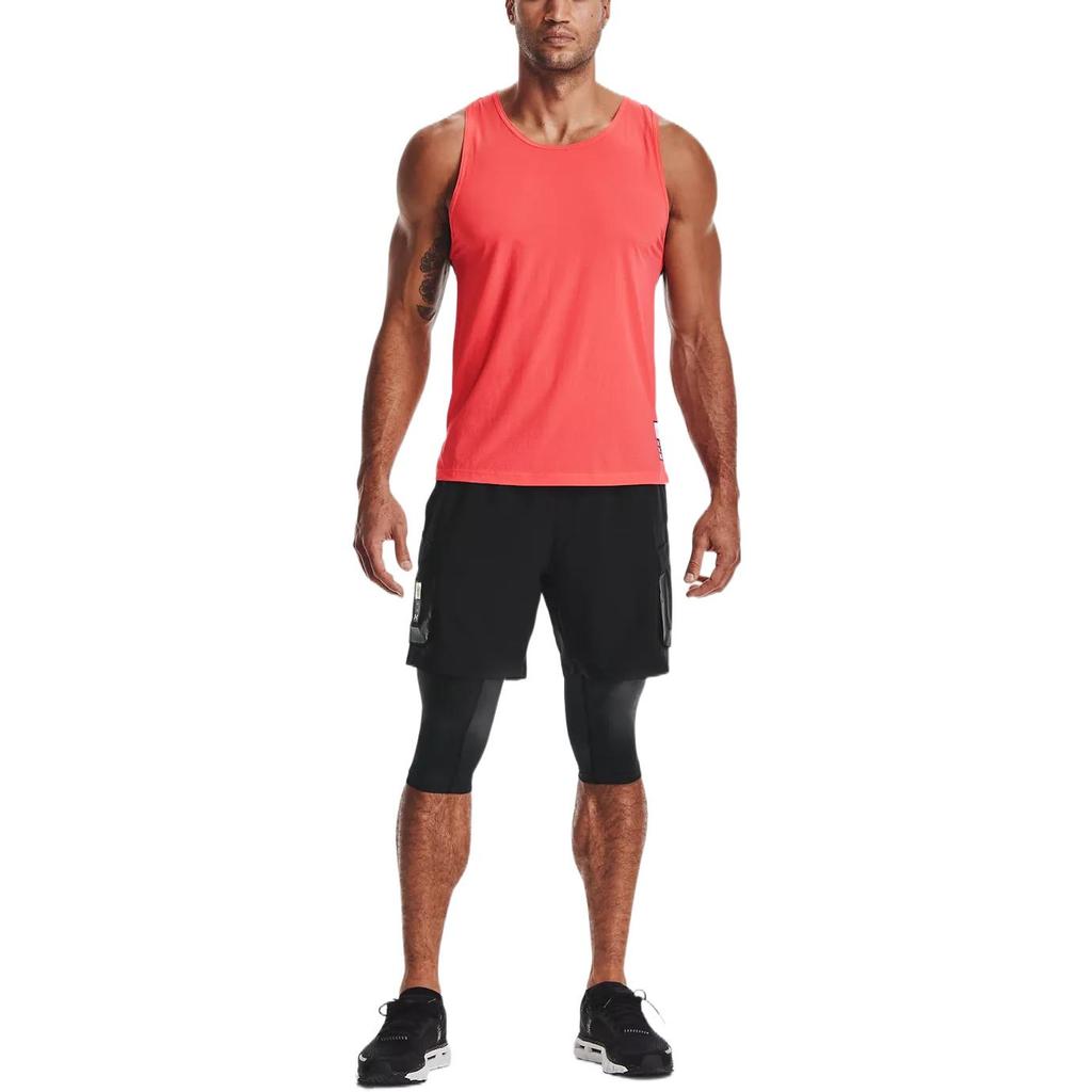 Under Armour Casual Sports Two-In-One Running Slim Fit Shorts Men Shorts Black 1361526-001
