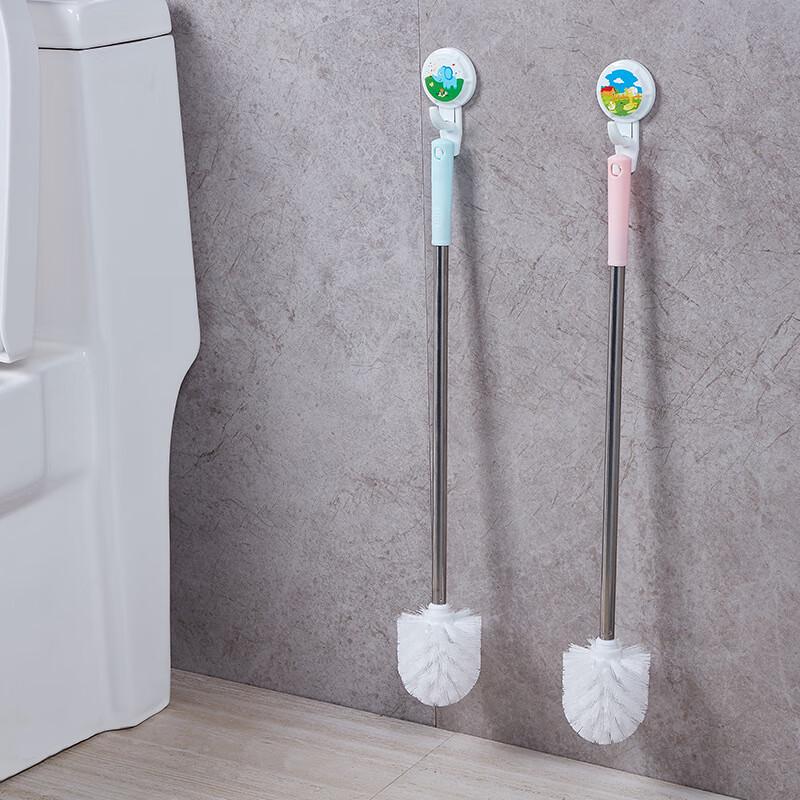Wall-Mounted Stainless Steel Toilet Brush Set