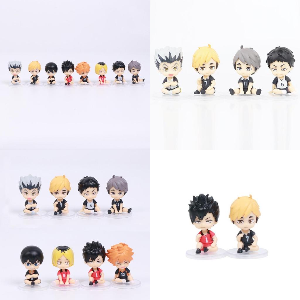 Engaging Sitting Volleyball Boy Figurines From Haikyuu Showcasing Taketora Kageyama Perfect For Display