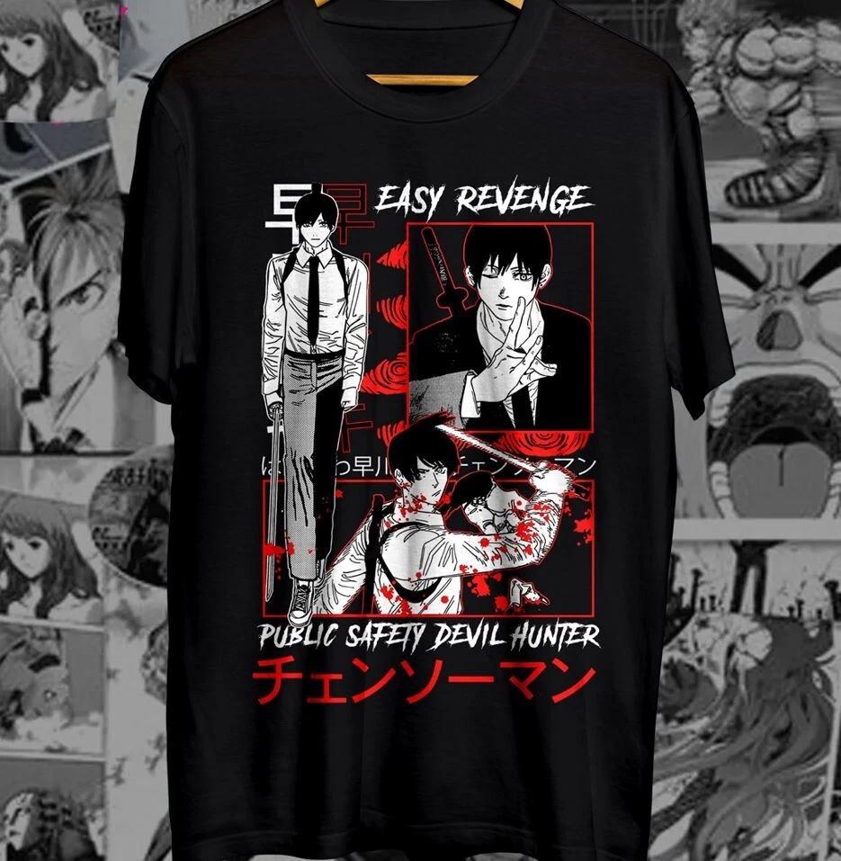 Chainsaw Unisex Aki hayakawa new tshirt powermakimaanimedenji graphic tee S