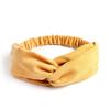 Bandeau tricoté rétro pour femmes, maquillage coréen, sport, couleur unie, tissu croisé en daim, bandeau en daim LXY