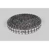Roll of Rhinestone Ribbon 1 Cm Faceted Silver 3 M