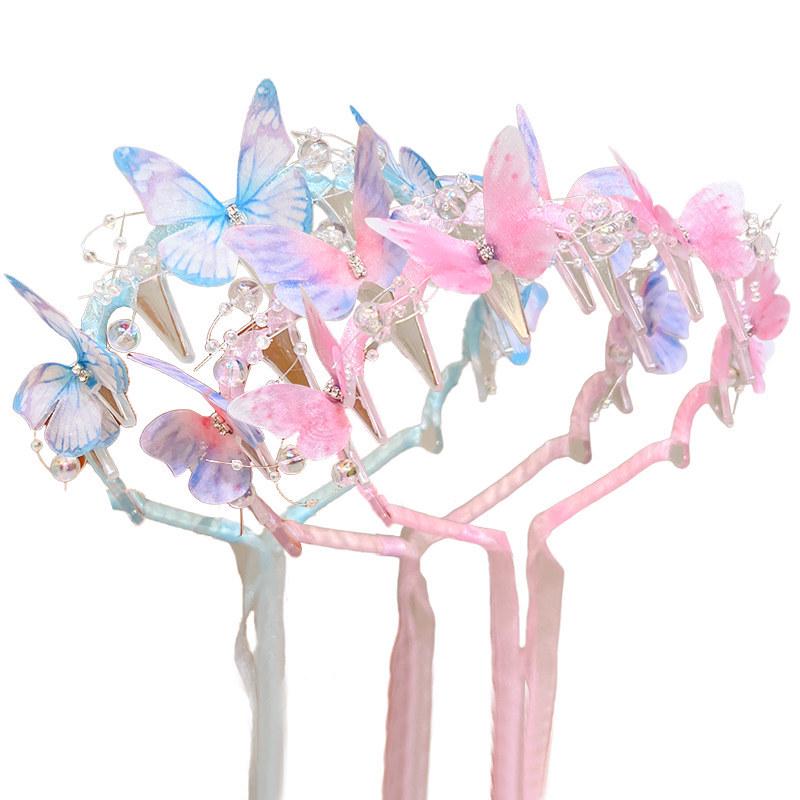3D Butterfly Girl Headband 2026: Anti-Slip Fairy Hair Clip Tool for Toddlers