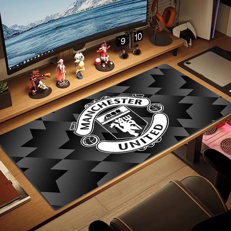 Man United2 Print Cushion Non-slip Laptop Tablet Big Mousepad XXL Mat Mini PC Playmat With Lock Edge