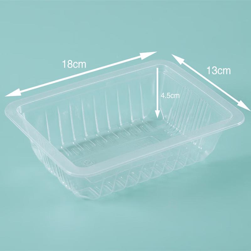 200-Count Disposable Food Preservation Boxes, 18x13x4.5cm
