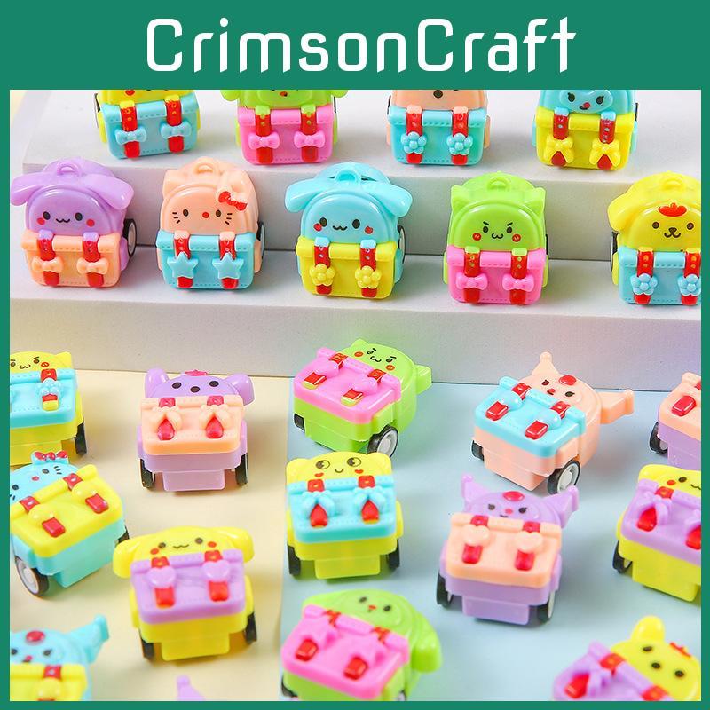 Mini Inertia Cartoon Backpack Design Toy Car For Toddlers And Preschoolers