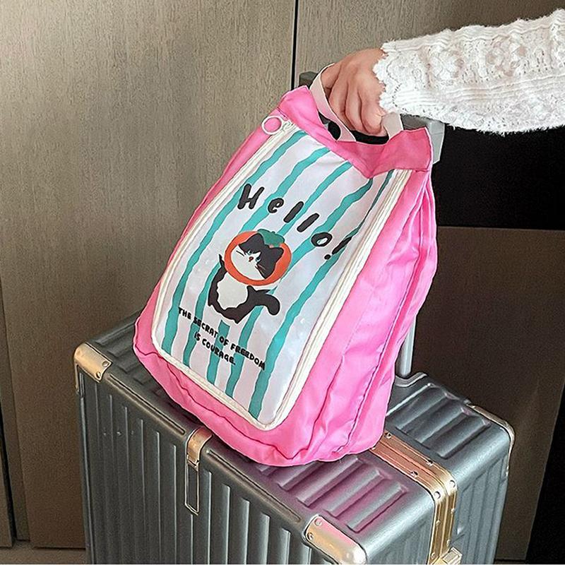 Portable Double Layer Travel Shoe Bag Separate Storage Waterproof Shoe Storage Bag Handheld Thickened Dustproof Shoe Bag