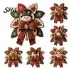 Patchwork-Projekte für Anfänger Weihnachtsquilt Schleife DIY Nähset, 3D Handgefertigtes Dekoratives Ornament, Vorgeschnittene Handgenähte Ornamente Stoff Und