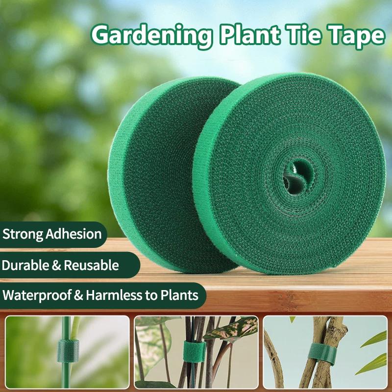 Self Adhesive Nylon Plant Ties Adjustable Plants Hook Plant Support Reusable Fastener Tape Garden Twine Bandage Fastener Tapes