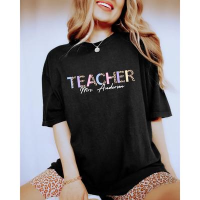 Personalized Teacher T Shirt Back To School Funny Life