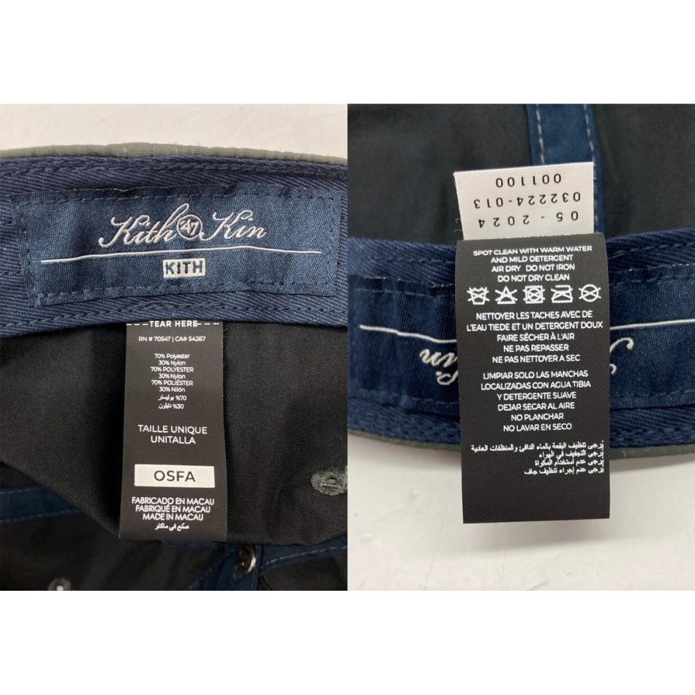 Gebraucht Kiss KITH NYC '47 Forty Seven New York Mets Hitch New York Mets Hitch Kappe Stickerei Schwarze Mütze Herrenmütze Kappe Logo Weiß F Größe 104H-103