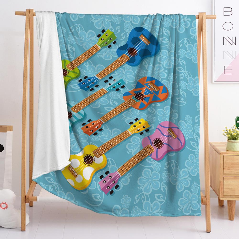 2D Digital Printing, Striped Plaid Blanket Fresh Flannel Blanket eBay Blanket Spring Autumn