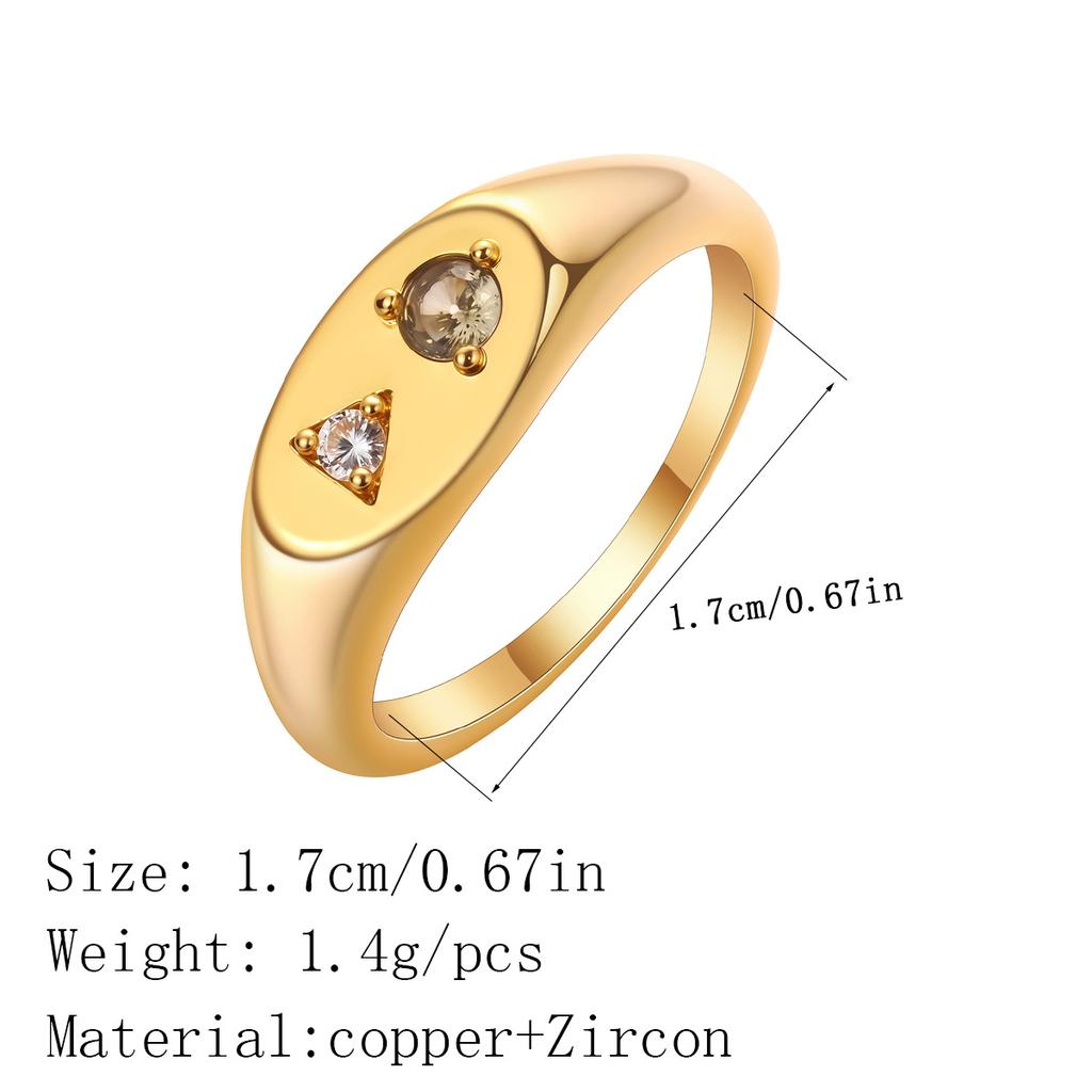 Kinitial Colorful Crystal Zircon Rings For Women Engagement Wedding Anniversary Ring Light Luxury Fashion Jewelry Gifts