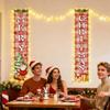 Christmas Door Banner Lighted Festive Decoration Holiday Decoration Garden Banner For Outdoor Indoor Front Door Entrance Yard