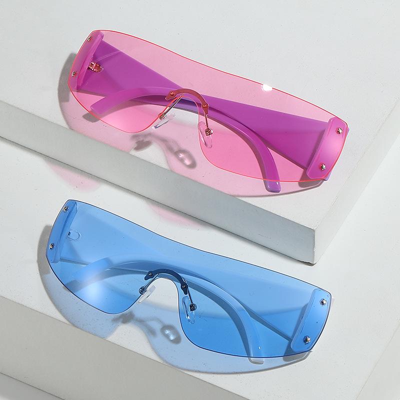 Y2K Women's One-Piece Fashion Sunglasses - Large Frame, European & American Style