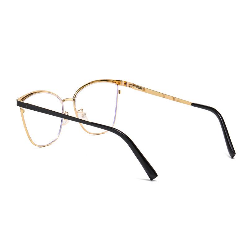 95783 Metal Eyebrow Trendy Anti-Blue Flat Mirror, New Spice Girl Ins Wind Street Shot Glasses Frame