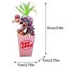 Popcorn Clown Creepy Clown Head Statue Resin Crafts Clown for Halloween Decoration