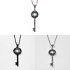 Classic Moon Goddess And Star Glass Necklace With Alloy Pendant For Women And Men
