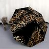 1pc Leopard Palm Automatic Open/Close Umbrella Compact Folding Umbrella, All-Season Portable Umbrella for Women/Men250