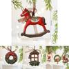 Christmas Vintage Resin Tree Ornaments With Bell Decorations For Holiday Decor
