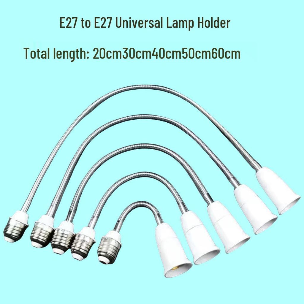E27 Universal Flexible Extension LED Lamp Holder Converter