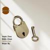 Little Bear Zinc Alloy Padlock with Key, Stationery Notebook Charm, Bag Accessories, Craft Lock Ornament.