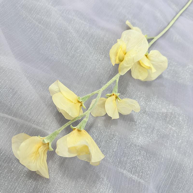 

Artificial Sweet Flower Pea Wedding Hotel Restaurant Room Decoration Wall Champagne