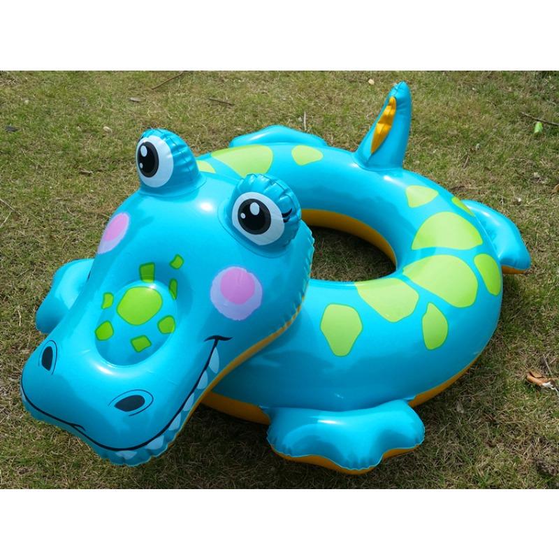 Children's Inflatable Swimming Ring, 71cm Inflatable Pool Float Animal, Crocodile Inflatable Raft Pool Toy From 3 Years,Swimming Hoop, Water Toys,Pool