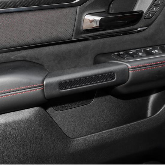 Dekorlister för inre dörrhandtag i kolfiber, set för Ram 1500 TRX +