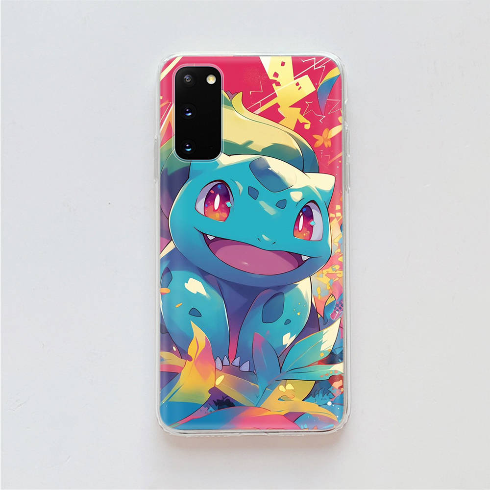 

AP2 Бульбазавр Покемон Прозрачный чехол для Samsung A04 A14 A23 A34 A54 M23 M33 M52 M53 Realme 10 9 C30S C35 C55 VIVO Y02 Y21 Y33S Y51 X80 V25 Чехол Realme 9 Pro капри