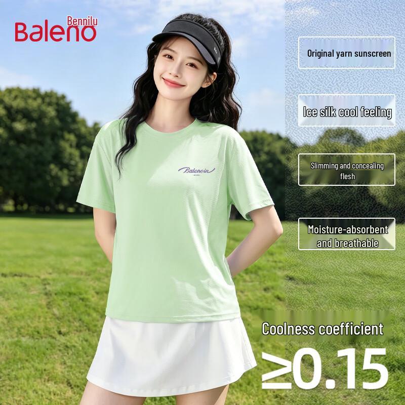 Baleno Women s Ice Silk Quick-Dry Short Sleeve T-Shirt M
